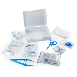 First Aid Kit Set, 16 Essential Items in White Box